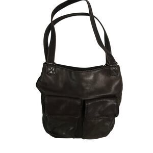 Fossil Purse Womens Leather Brown Shoulder Multiple Pockets Inside and Out